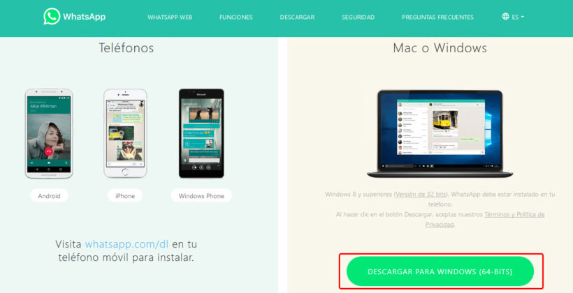 Cómo Instalar Whatsapp En Windows 10 Tecnowindows 8095