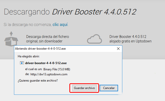 Instalar controladores con Driver Booster 4