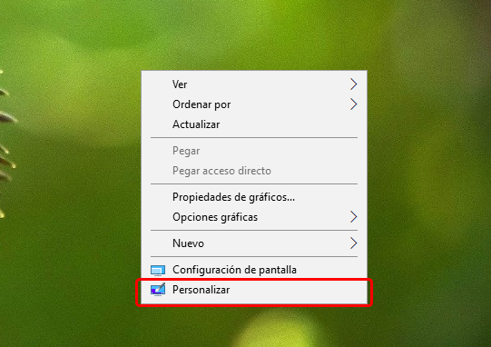 Instalar un tema en Windows 10