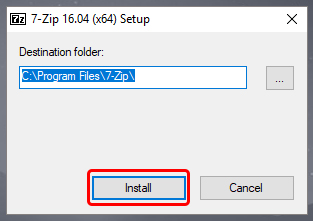 7-Zip para descomprimir archivos