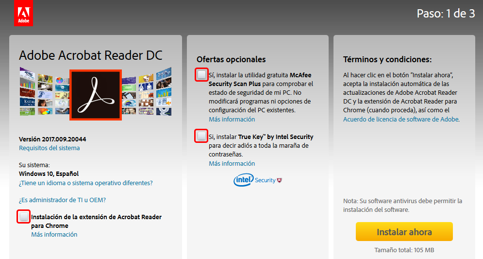 Instalar Adobe Acrobat Reader DC