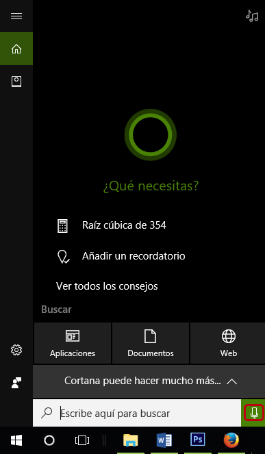 Cómo activar Cortana en Windows 10