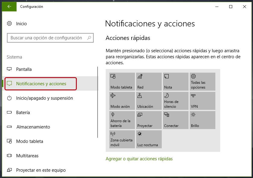 Cómo configurar notificaciones y avisos en Windows 10