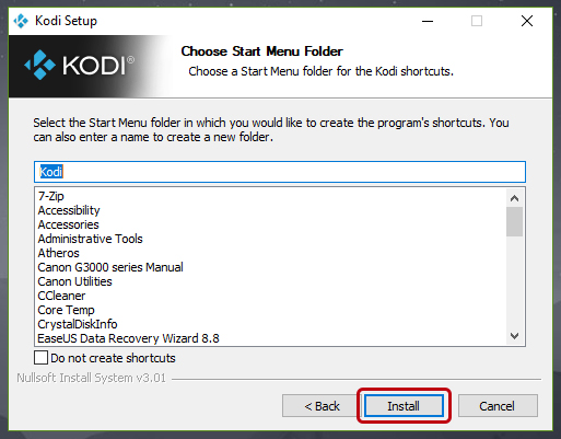 Cómo instalar Kodi en Windows 10