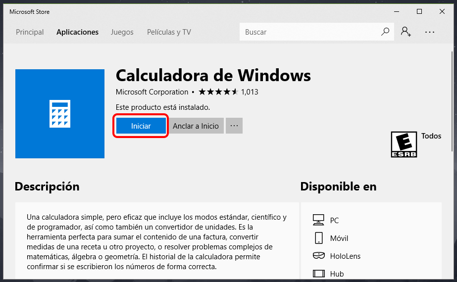 Cómo descargar la calculadora de Windows 10 gratis en español
