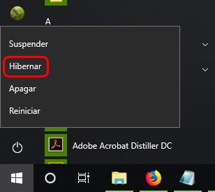 Cómo activar/desactivar hibernación en Windows 10
