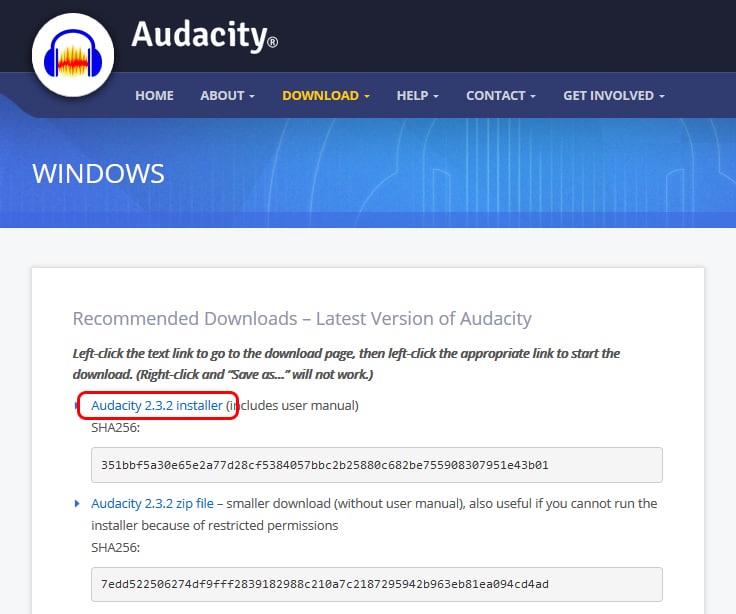 Cómo instalar Audacity: el mejor editor de sonido, en Windows 10
