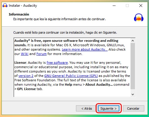 Cómo instalar Audacity: el mejor editor de sonido, en Windows 10 1