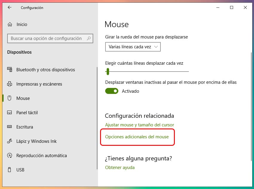 Cómo cambiar el puntero del mouse en Windows 10 3