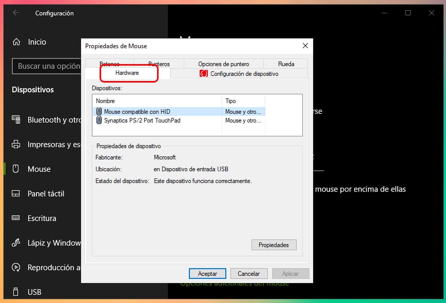 Cómo configurar el ratón en Windows 10: Solución
