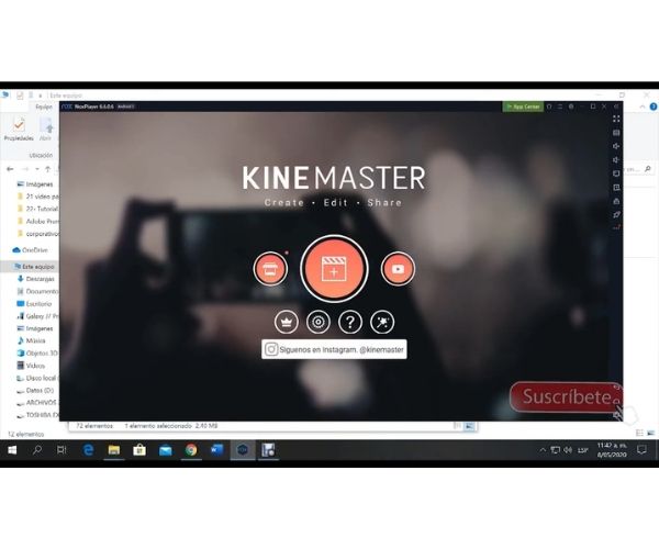 Comenzar proyecto en KineMaster